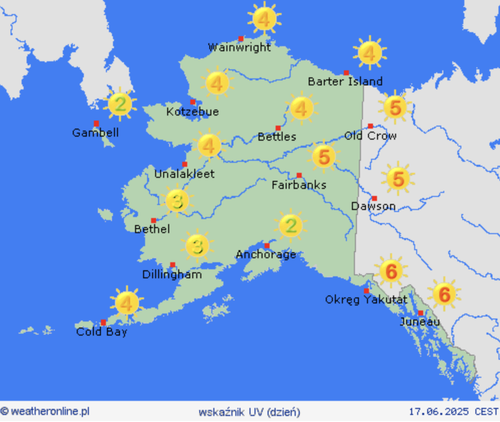 index UV Alaska US